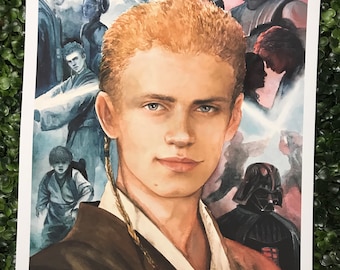 PRINTS Anakin Skywalker | 8.5” x 11” or 11” x 14” prints | Star Wars Inspired Fan Art