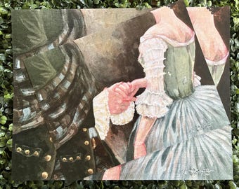 PRINT | "The Wedding" | Outlander Fan Art Painting Print | Claire and Jamie Fraser Wedding