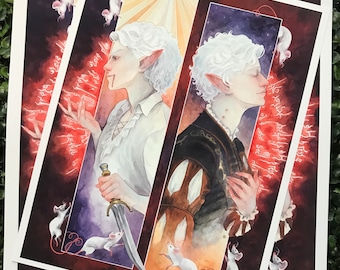 PRINTS  “Careful. I Bite.”| 8.5” x 11” or 11” x 14” Prints | Astarion Fan Art