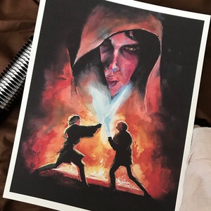 PRINT***Anakin's Betrayal 8.5”x11” or 11" x 14" Print Anakin Fan Art Watercolor Painting