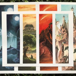 Water, Earth, Fire, Air | 8.5”x 11” or 11” x 14” PRINTS| AVATAR Fan Art Watercolor