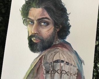 ORIGINAL Ezra Bridger Watercolor Painting | 9” x 12” Painting | Star Wars Fan Art