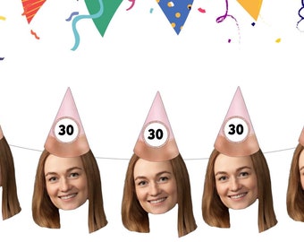 30th, 40th, 50th, 60th, 70th, 80th Birthday Photo Banner, Customized Photo Banners, Birthday Decorations, Photo Banner, Birthday Banners