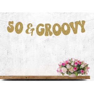 50th Birthday Banner, 50& Groovy Banner, 50th Birthday Decorations