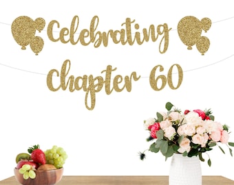 60th Birthday Banner, 60th Birthday Decorations, 60th Birthday Sign, 60th Birthday Party Decorations