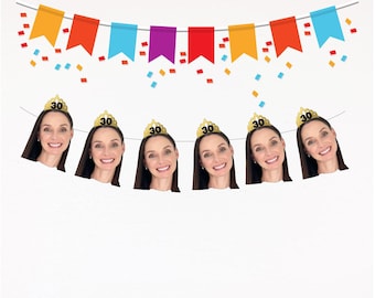 Customized Photo Banners, Birthday Decorations, Photo Banner, Birthday Banners