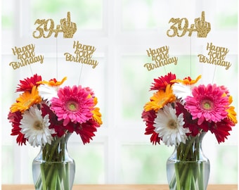 40th Birthday Centerpiece, 40th Birthday Decorations, 40th Birthday Table Decorations