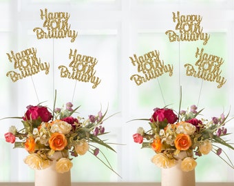 Birthday Centerpieces, Birthday Centerpiece, Custom Centerpieces, Birthday Decorations. 40th Birthday Centerpiece