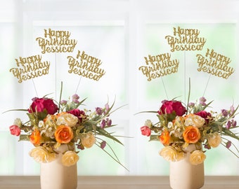 Personalized Birthday Centerpieces, Birthday Centerpiece, Custom Centerpieces, Birthday Decorations