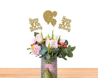 30th Birthday Centerpiece, 30th Birthday Decorations, 30th Birthday Table Decorations