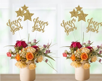 30th Birthday Centerpiece, 30th Birthday Decorations, 30th Birthday Table Decorations, Cheers to 30 Years Centerpiece