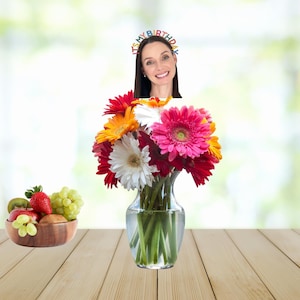 Custom Photo Centerpieces, Birthday Centerpieces, Birthday Decorations, Personalized Centerpieces