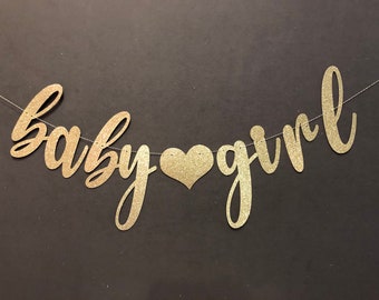 baby girl banner etsy