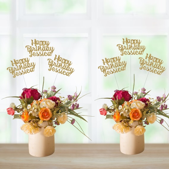 Personalized Birthday Centerpieces, Birthday Centerpiece, Custom Centerpieces, Birthday Decorations