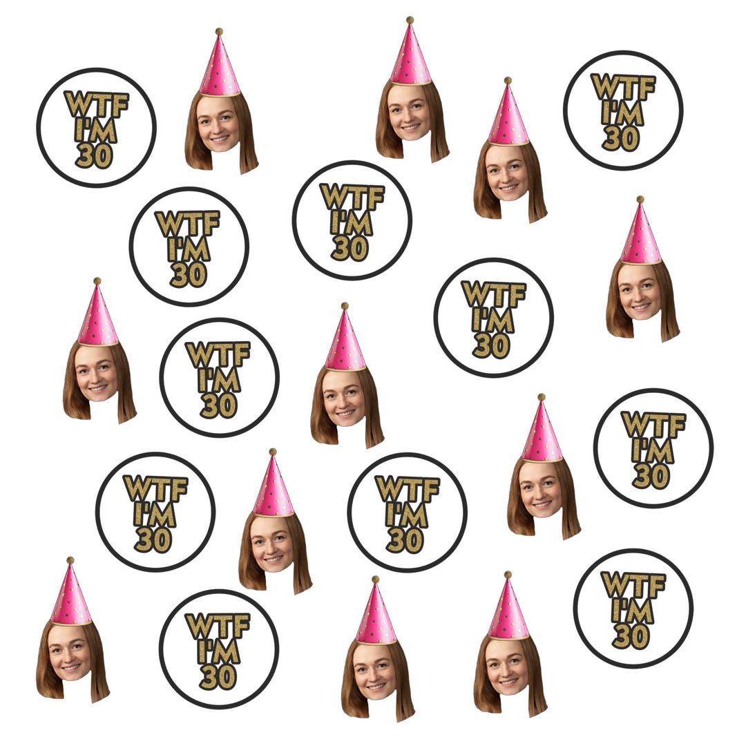 Personalized Confetti, 35th Birthday Confetti, WTF I'm 35 Confetti ...