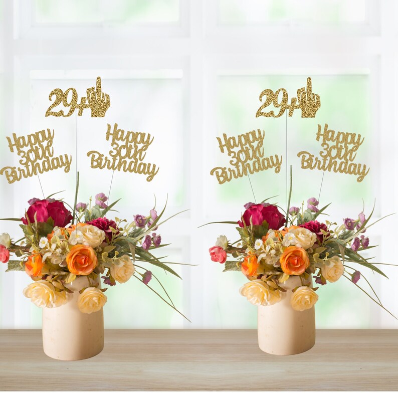 30th Birthday Decorations 30th Birthday Centerpieces 30th Etsy