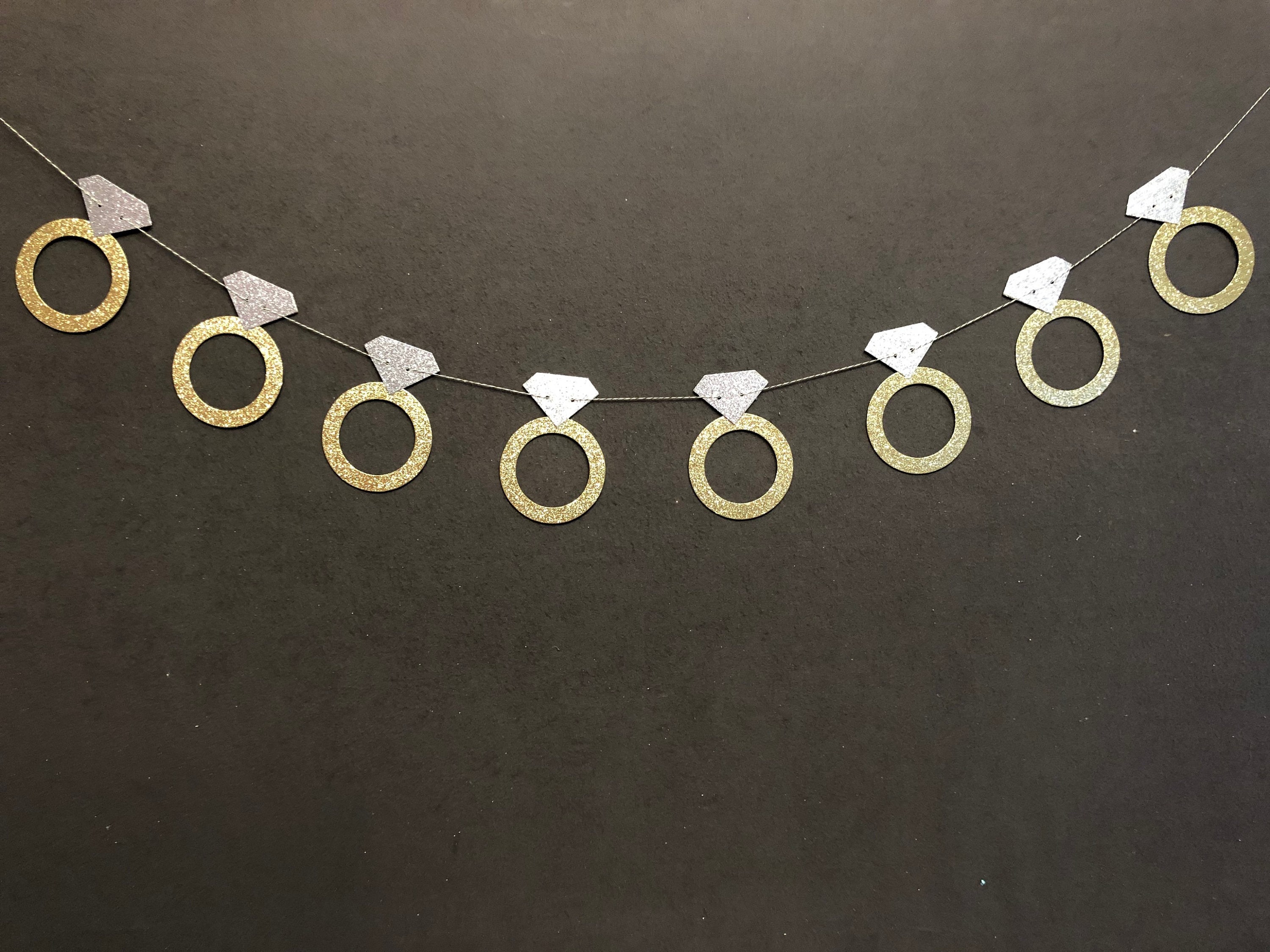 Bachelorette Banner Wedding Banner Ring Banner Engagement Etsy