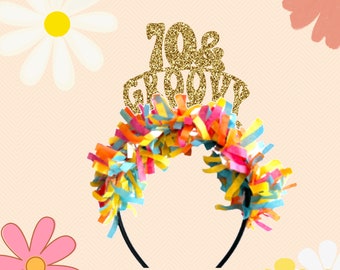 Diadema de 70 y genial, decoraciones para 70 cumpleaños, 70 cumpleaños genial, 70 cumpleaños, cumpleaños genial