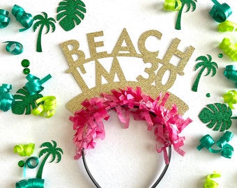 30th Birthday Headband, Headband, 30th Birthday decorations, 30th Birthday Party Hat, Birthday Headbands