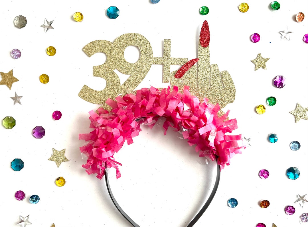 40th Birthday Headband, Headband, 40th Birthday Decorations, 40th