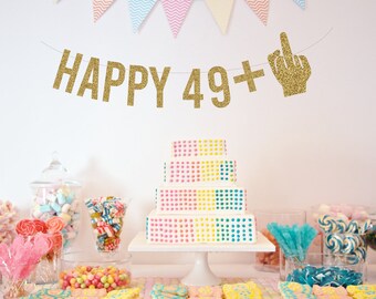 Birthday Banners, 50th birthday banner, 50th birthday party decorations, Birthday Party Decor, 50th Birthday Party garland/ Glitter Banner
