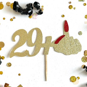 30th Birthday Cake Topper, Cake Topper, Glitter Cake Topper, 30th Birthday Decorations, 30th Birthday