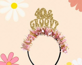 40 and Groovy Headband, 40th Birthday Headband, Beach I’m 40 Headband, 40th Birthday Crown, 40th Birthday Party Decorations
