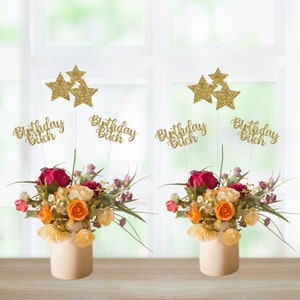 Birthday Bitch Centerpiece, Birthday Centerpiece, Happy Birthday Centerpiece, Birthday Table Decorations, Birthday Sign