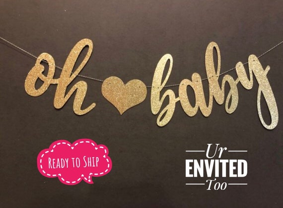 etsy oh baby sign