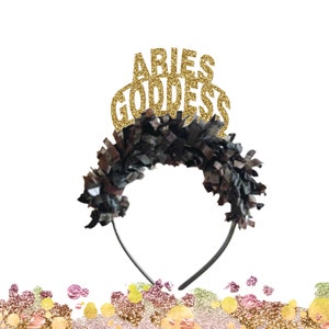 Aries Goddess Headband, Zodiac Headband, Birthday Headbands, Aries Headband