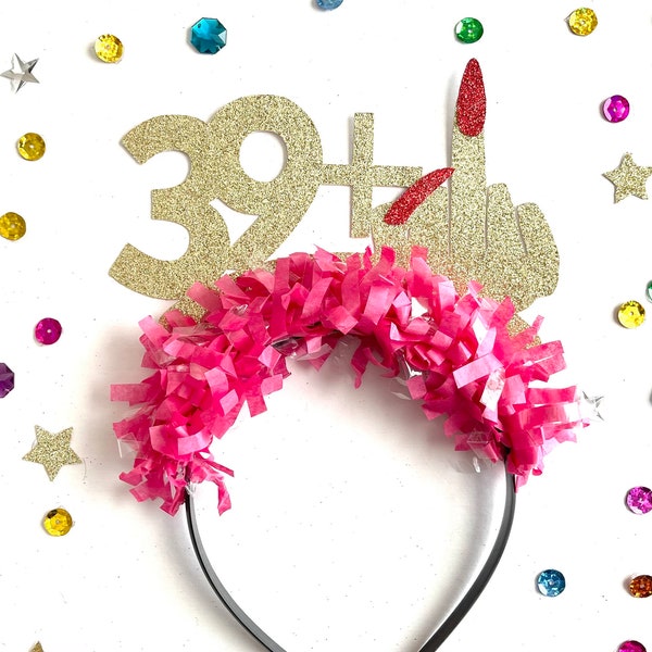 40th Birthday Headband, 40 Looks Good Headband, 40th Birthday Crown, 40th Birthday Party Decorations, 40th Birthday Party Hat