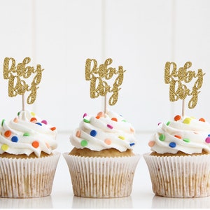 Baby Boy Cupcake Toppers, Baby Boy Baby Shower, Baby Shower Decorations