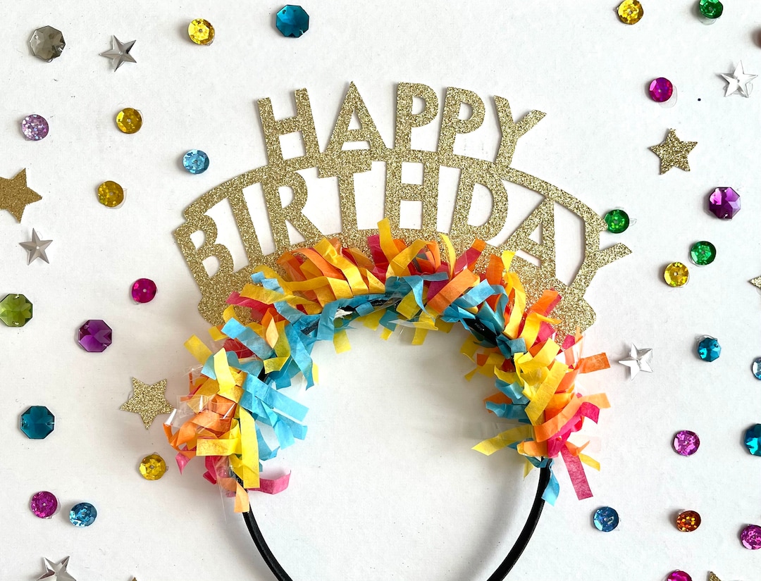 Birthday Headband, Birthday Headband, Party Headbands Happy Birthday