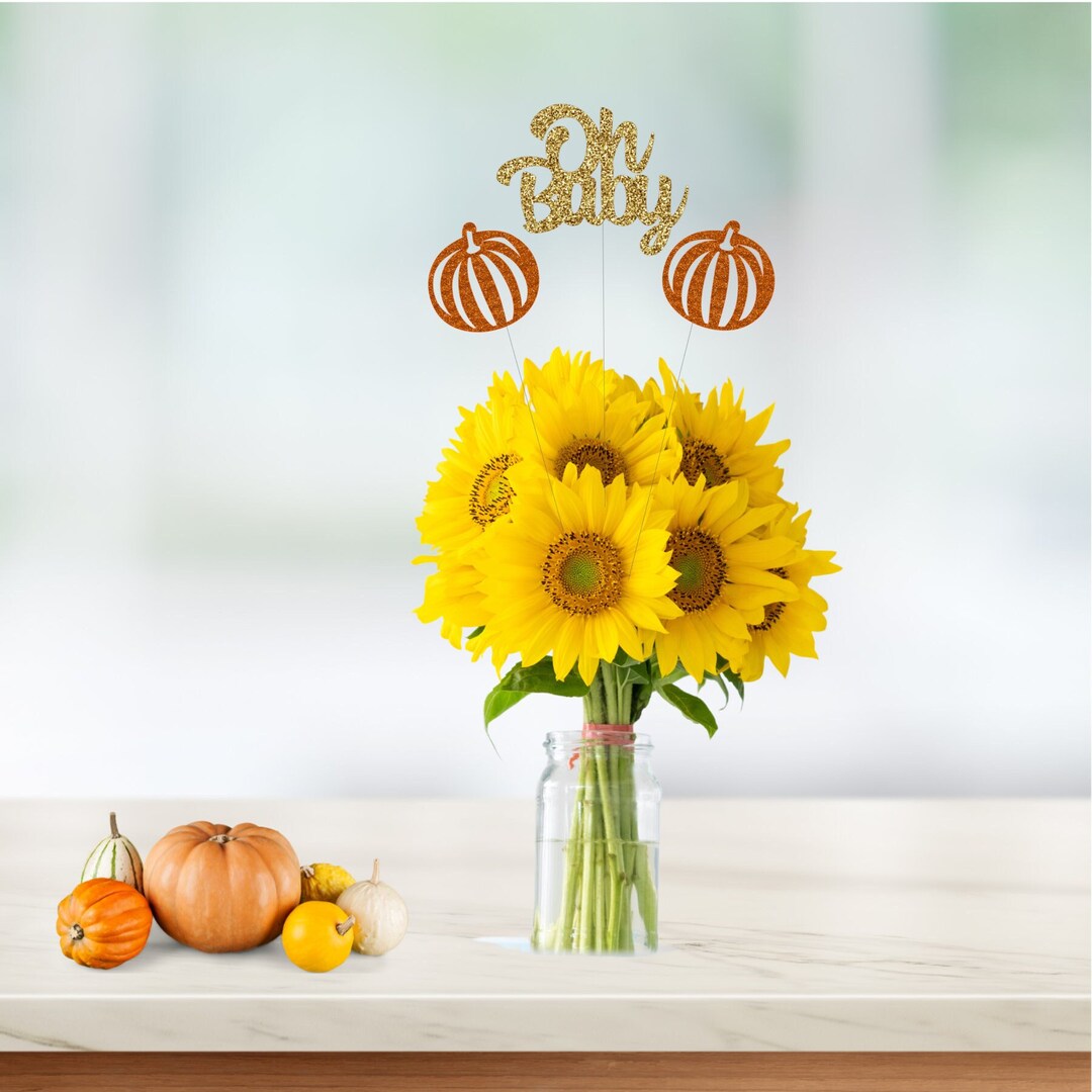 Oh Baby Centerpiece, Fall Baby Shower Centerpieces, Fall Baby Shower