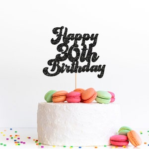 Happy 30th Birthday Cake Topper, 30th Birthday Cake Topper, Cake Topper, Glitter Cake Topper, 30th Birthday Decorations, 30th Birthday