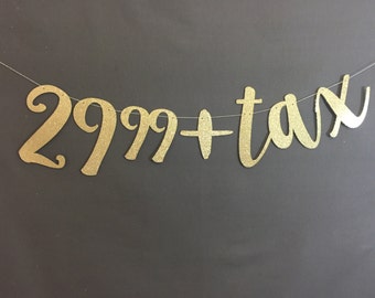 Glitter 30th Birthday Banner, Dirty 30 Party Decor
