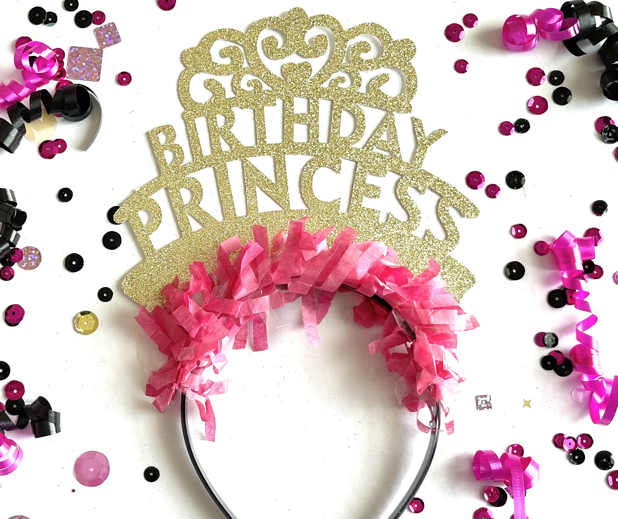 Birthday Princess Headband Birthday Headband Party Etsy