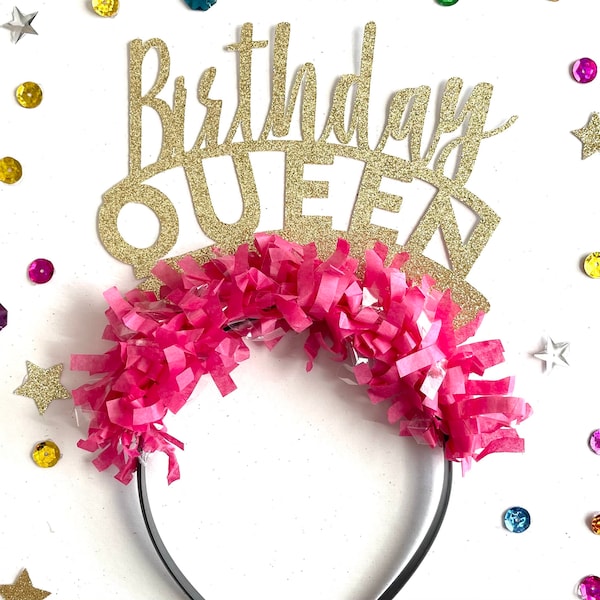 Birthday Queen Headband, Birthday Headband, Party Headbands, Princess Headband, Birthday Party Crown, Birthday Party Decorations