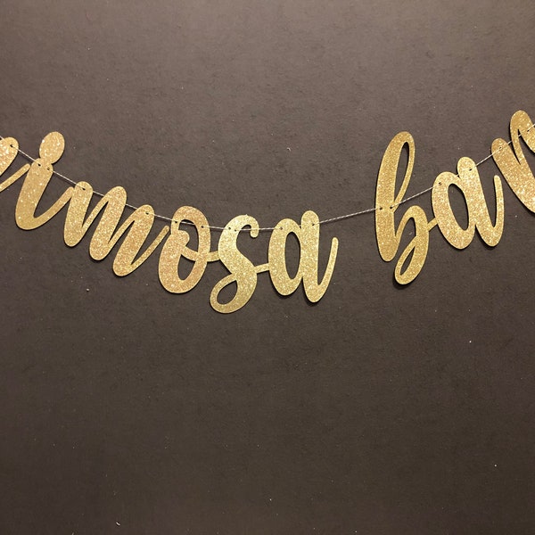 Mimosa Bar Banner, Mimosa Bar Sign, Wedding Mimosa Bar, Mimosa Bar, Birthday Mimosa Bar, Bridal Shower, Brunch Decor, Reception Decor