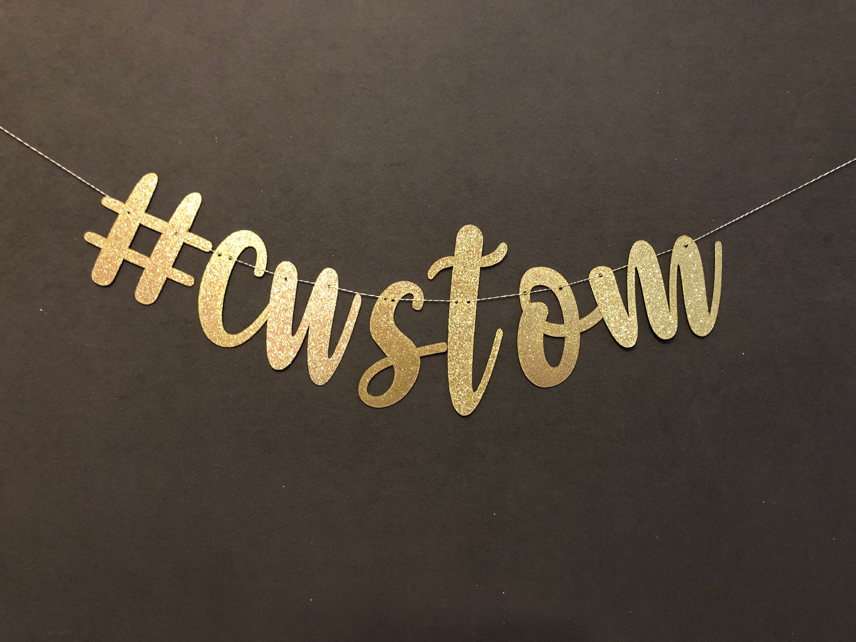 Custom Hashtag Banner Bachelorette Party Decoration Birthday Etsy