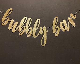 Soda Bar Gold Glitter Banner Graduation Banner Sign Birthday Bubbly Bar Banner Drinks Table Soda Bar Gold Glitter Banner Graduation Banner Sign Birthday Bubbly Bar Banner Drinks Table