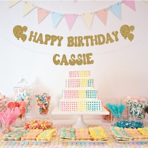 Birthday Banners, Birthday Decorations, Happy Birthday Banner, Birthday Sign, Custom Banners, Customized Birthday Decorations