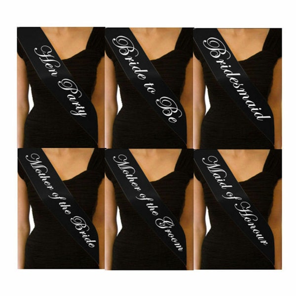 Bridesmaid Sash Etsy