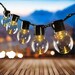 10 LED Solar Powered Retro Bulb String Lights Garden Outdoor Hanging Fairy Patio & Garden Wedding Light Decorations Christmas