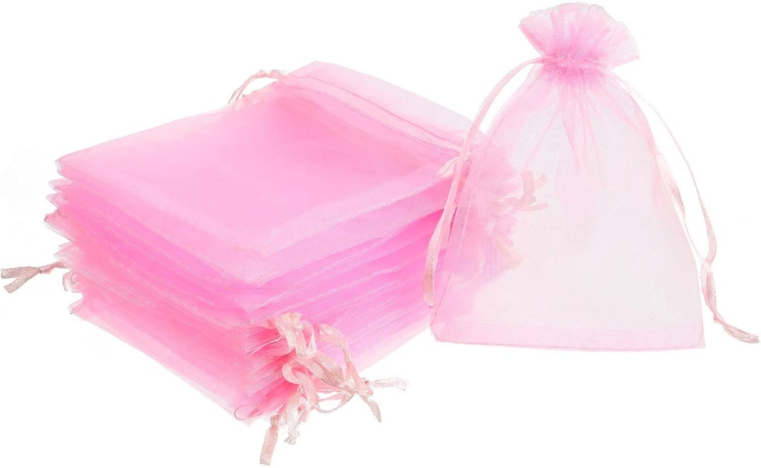 100 Baby Pink Organza Bag 5cmx7cm Gift Pouch Wedding Favour Etsy