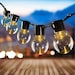 20 LED Solar Powered Retro Bulb String Lights Garden Outdoor Hanging Fairy Patio & Garden Wedding Light Decorations Christmas