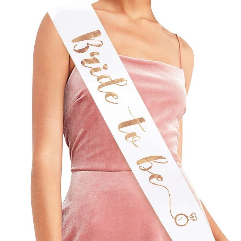 Rose Gold Bride To Be Sash Hen Party Do Sash Bridal Shower Hen Etsy