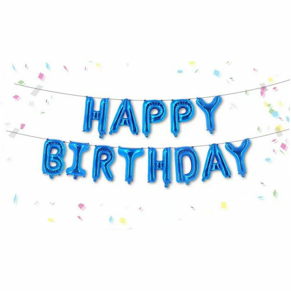 16" grande taille auto gonflant Joyeux Anniversaire Bannière Ballon Bunting Multi couleur 16" grande taille auto gonflant Joyeux Anniversaire Bannière Ballon Bunting Multi couleur