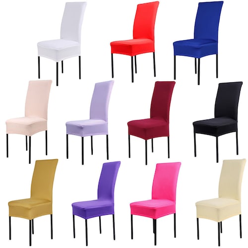 Spandex Stretch Chair Covers Wedding Banquet Seat Covers Dining Room Party Decor 