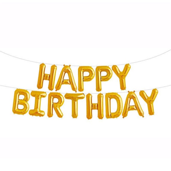 Self inflating Happy Birthday Party Banner Balloon Bunting Letter /& Number 16/'/'